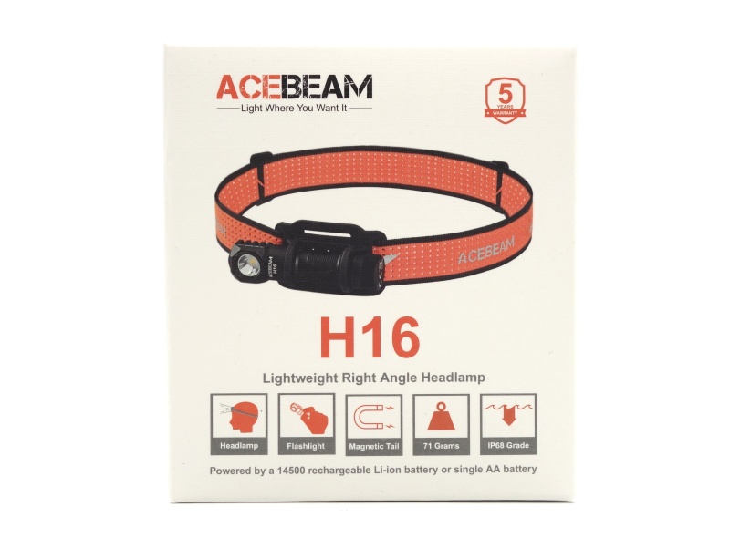 Acebeam H16 Gray packaging front