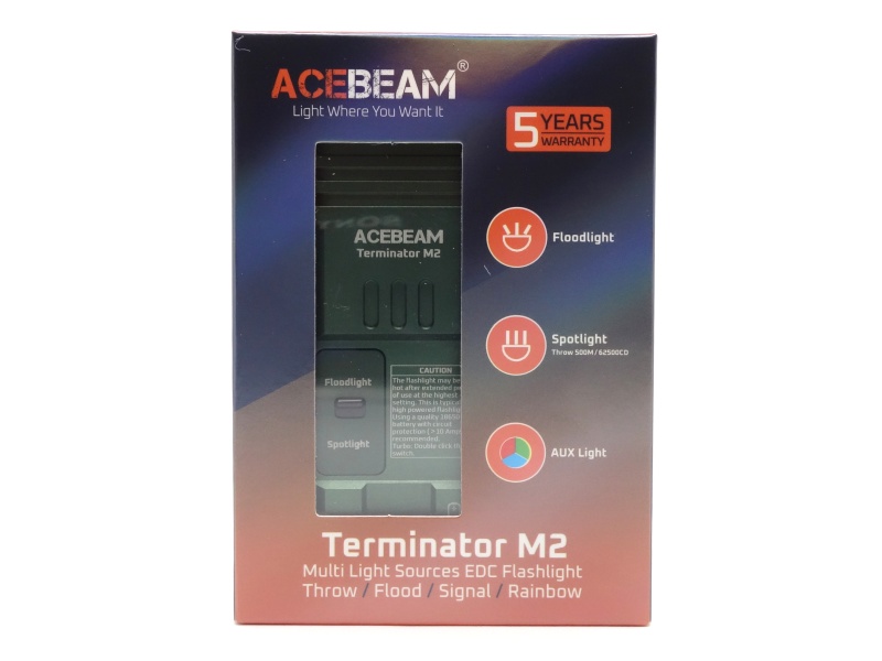 Acebeam M2 packaging