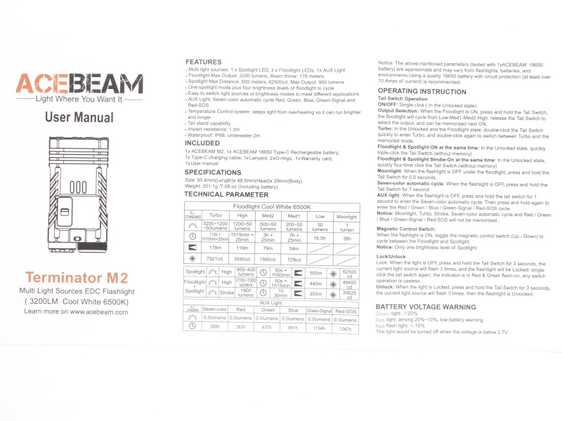 Acebeam M2 user manual-1