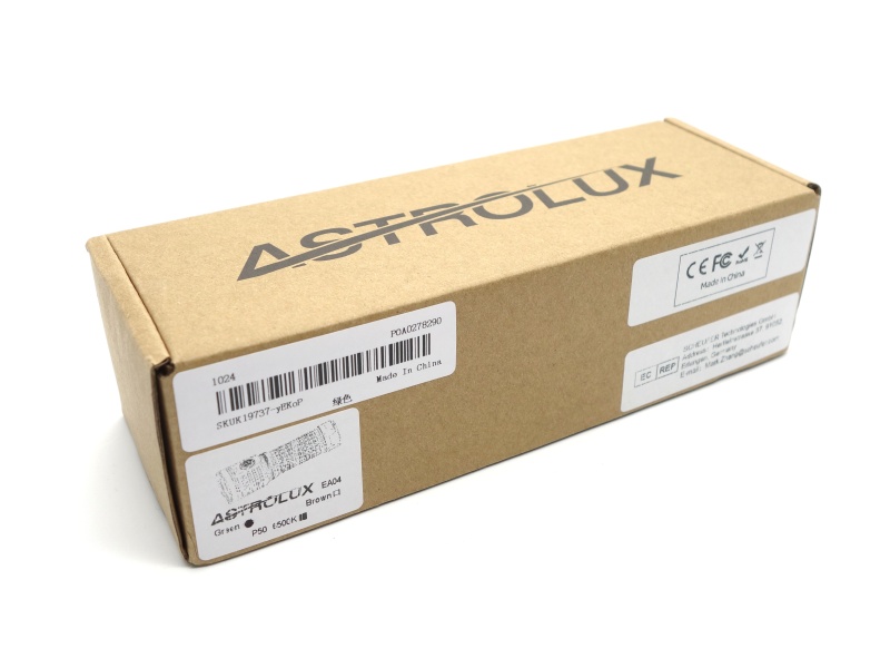 Astrolux EA04 packaging