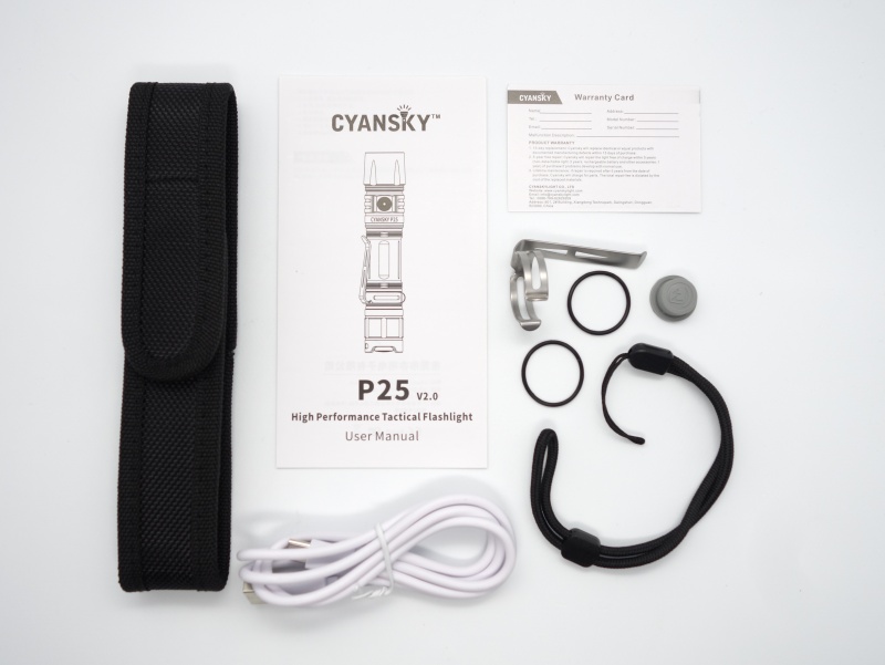 Cyansky P25 V2.0 accessories