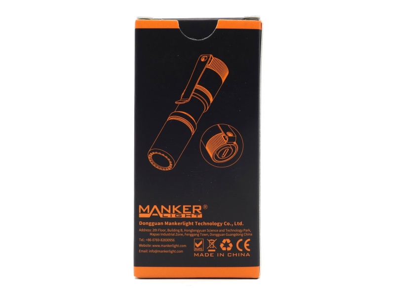 Manker E05 II packaging