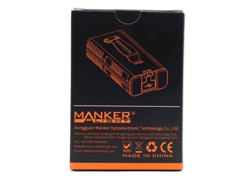 Manker F14 packaging