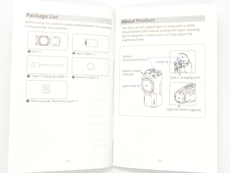 Wuben X0 Knight user manual